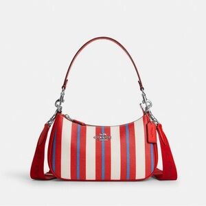 Coach Teri Shoulder Bag With Stripe Print # CT823